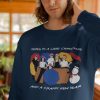 Christmas Gift Friends TV Show Fan Here's To A Lousy Christmas and a Crappy New Year Unisex Sweatshirt