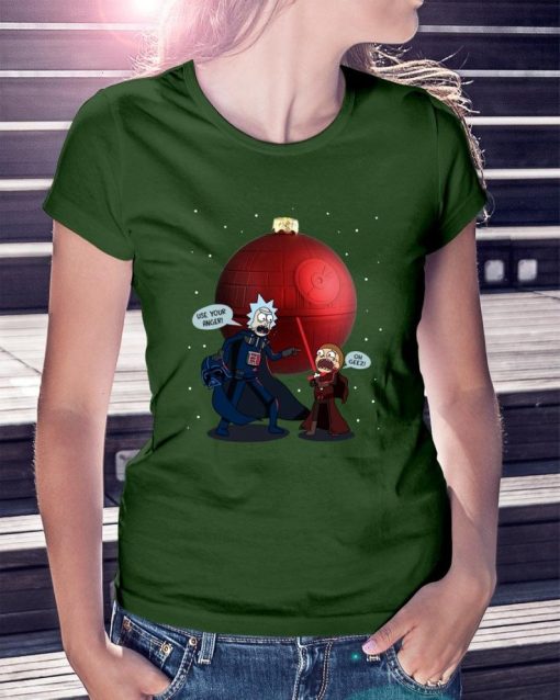 Christmas Gift Funny Rick & Morty Mashup Star Wars Dark Vader Unisex T Shirt