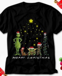 Christmas Gift Grinch Baby Yoda Max Dog Jack Skellington Groot t shirt