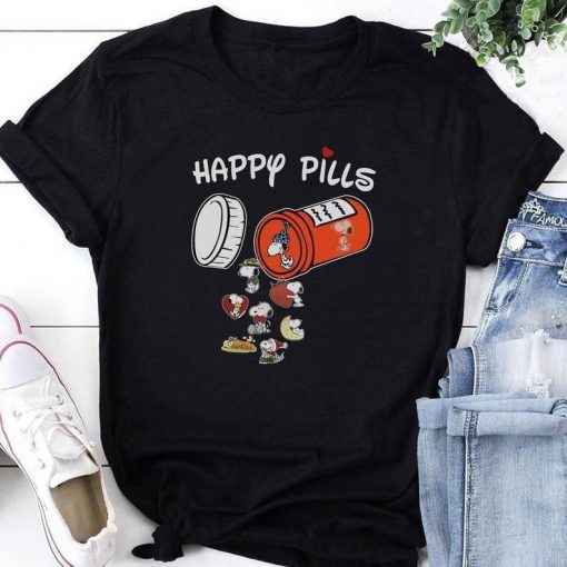 Christmas Gift Happy Pills Snoopy Shirt