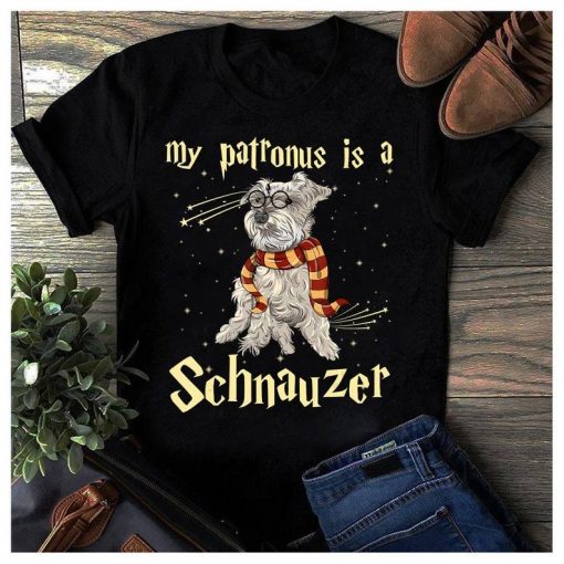 Christmas Gift My Patronus Is A Schnauzer Dog Lover Unisex T Shirt