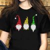 Christmas Gnomes Shirt, Cute Christmas Gnomes In Red Buffalo Plaid Shirt