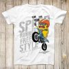 Cool Monster Riding Motorcycle t shirt