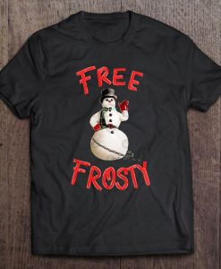 Free Frosty Christmas With The Krank T-shirt