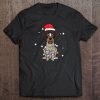 German Wirehaired Pointer Santa Hat Christmas Tshirt