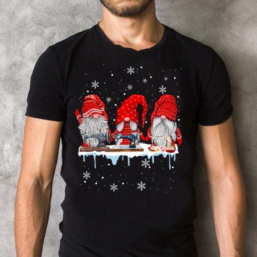 Gnomes Christmas Sewing Machine Shirts