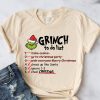 Grinch Daily Schedule Shirt