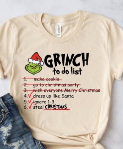 Grinch Daily Schedule Shirt