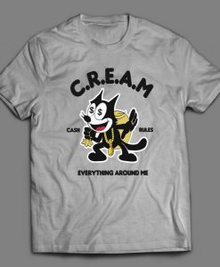 HIP HOP CAT Cream Cash Rules Shirts
