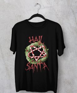 Hail Santa Christmas Gothic T-shirt