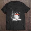 Happy Penguin Under Snow Christmas Tshirt