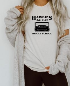 Hawkins Middle School A V Club Shirt