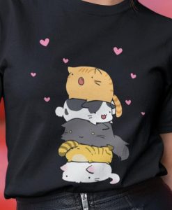 Meowtain Cute Kitty Pile Anime Cat Shirt