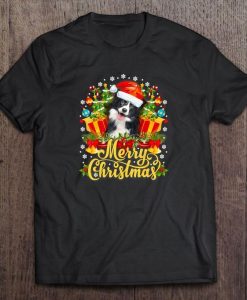 Merry Christmas Border Collie Tshirt