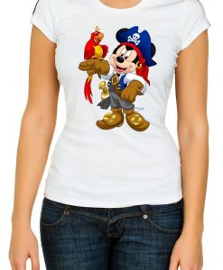 Mickey Mouse ,parrot T Shirt