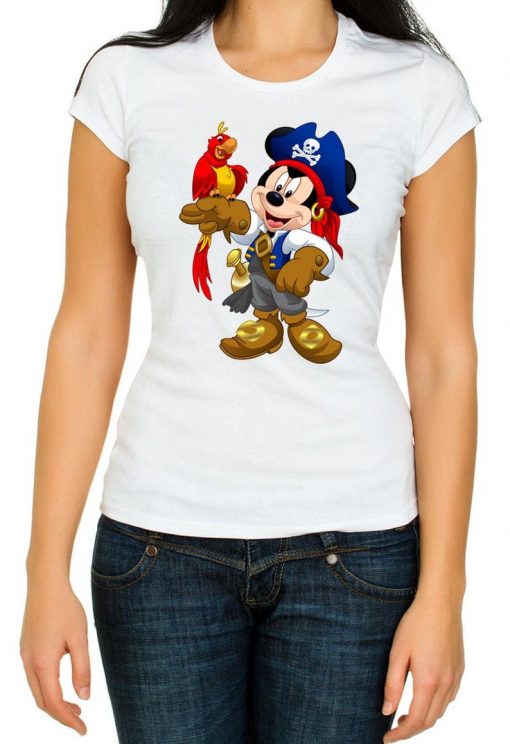 Mickey Mouse ,parrot T Shirt