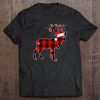 Moose Red Buffalo Plaid Christmas Tshirt