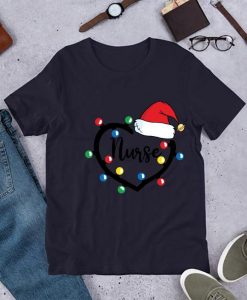 Nurse Medical Assistant Custom Works Heart Christmas Santa Unisex T-shirt