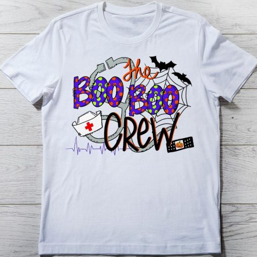 Nurse The Boo Boo Crew Stethoscope Halloween Shirt