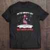 On The Naughty List I Regret Nothing Flamingo Christmas T-shirt