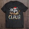 Papa Claus Santa Hat Reindeer Christmas Lights Tshirt