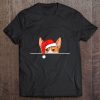 Pembroke Welsh Corgi Santa Hat Christmas T-shirt