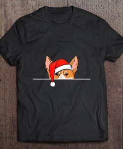 Pembroke Welsh Corgi Santa Hat Christmas T-shirt