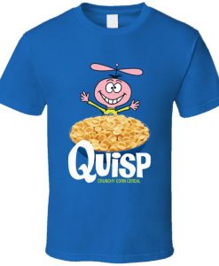 Quisp Cereal Box Retro Funny Cute 70s T Shirt