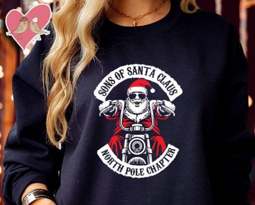 SONS OF SANTA clause North pole chapter Christmas Sweatshirts