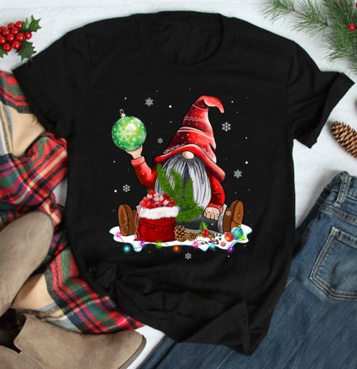 Santa Gnomes Christmas Holiday Matching Pajamas T-Shirt