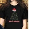 Santa Hat Meowy Christmas Tree Shirt