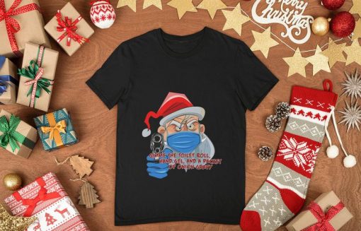 Santa's Stick-Up t shirt