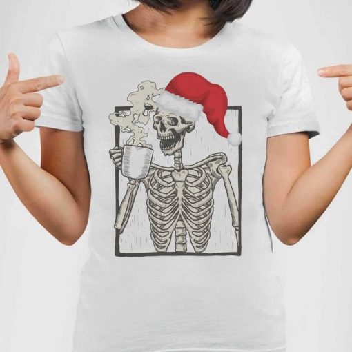 Skeleton Santa Christmas Shirt