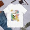 Snoopy Charlie Brown You Are My Sunshine Sunflower The Peanuts Movie fan T-shirt