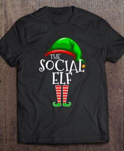 The Social Elf Christmas Tshirt