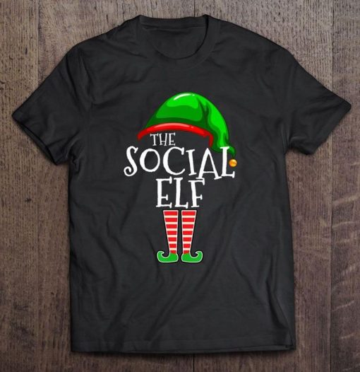 The Social Elf Christmas Tshirt