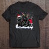 Three Black Pug Snowflakes Christmas Tshirt