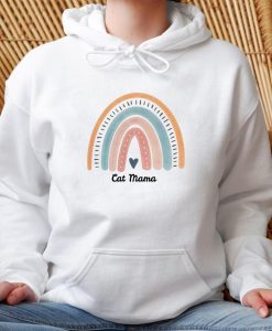 Cat Mama Rainbow Hoodie