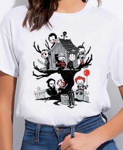 Cute Horror Halloween Squad T-Shirt