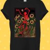 Dancing Skeleton in Sunflowers T Shirt