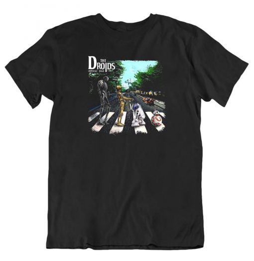 Droids Abbey Road Starwars T shirt