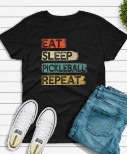 Eat Sleep Pickleball Repeat T-shirt