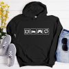 Eat Sleep Play Repeat Funny Hoodie