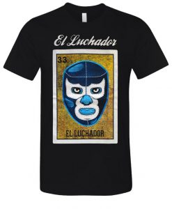 El Luchador Loteria Mexican Bingo T-Shirt