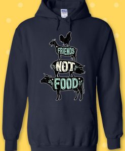 Friends Not Food Vegetarian Vegan Hoodie