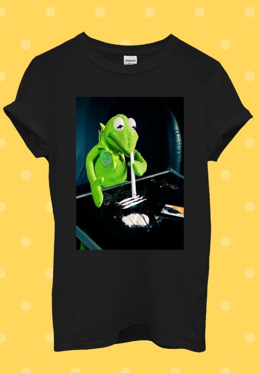 Frog Cocaine Drug Hipster Ladies T Shirt