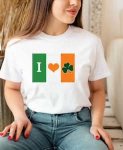 I Love Irish Flag Shirt