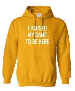 I Paused My Game to Be Here Unisex Hoodie
