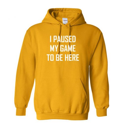 I Paused My Game to Be Here Unisex Hoodie