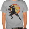 Japanese Ninja And Sun T shirt